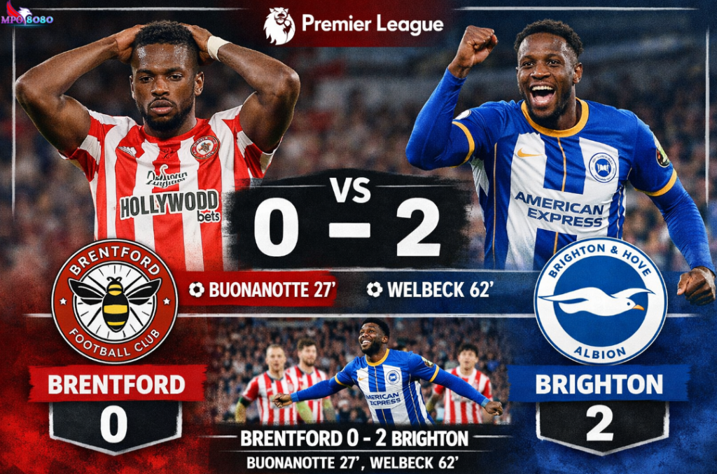 The Seagulls Menang Meyakinkan 0-2