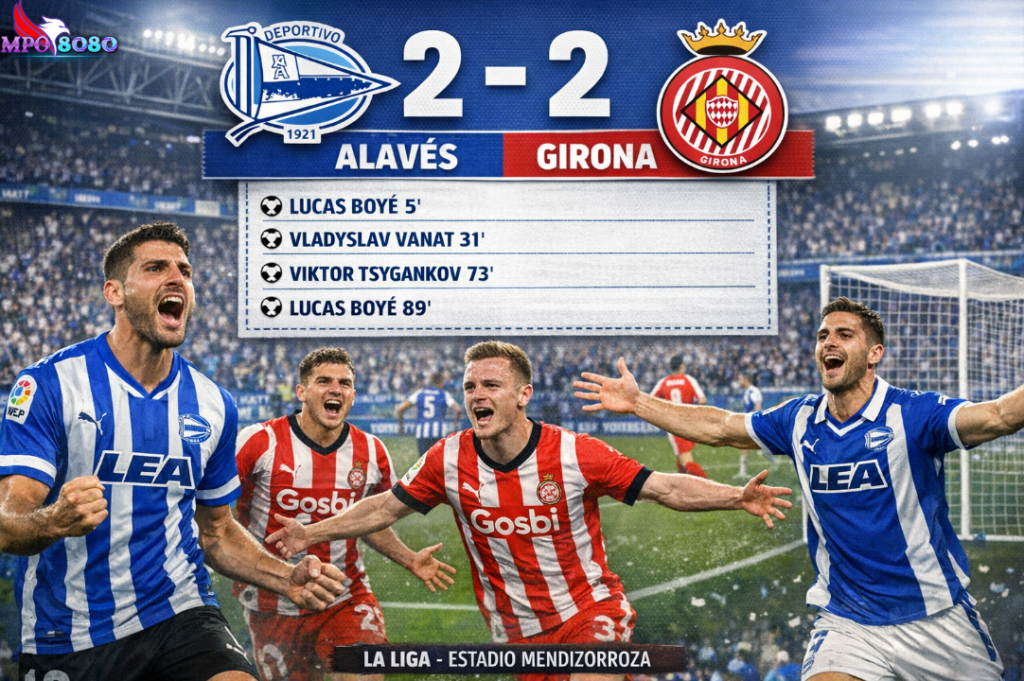 Drama Empat Gol Berakhir Imbang 2-2